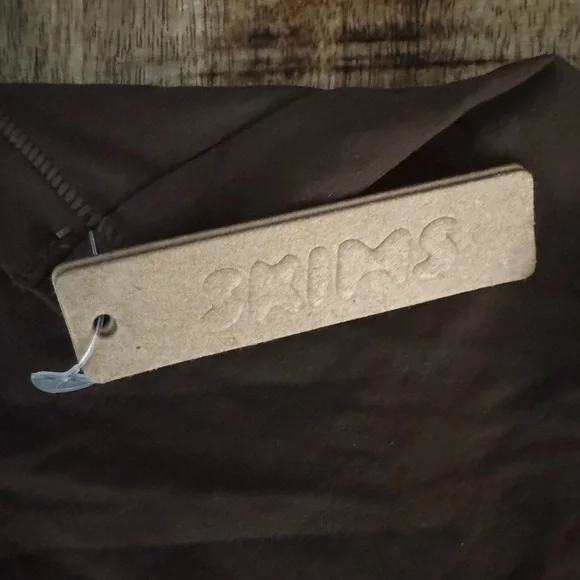 SKIMS Fits Everybody Super Cropped T-Shirt Cocoa Stretch Pullover Lounge 4X NEW - Picture 5 of 8